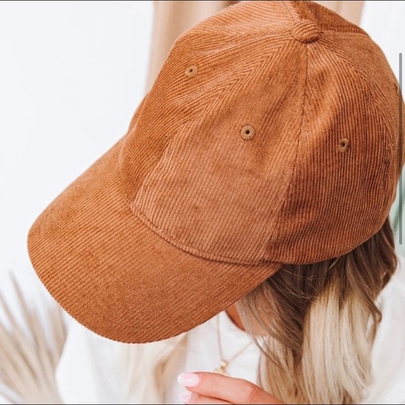Vici corduroy baseball cap, camel brown, NWT - Picture 3 of 4